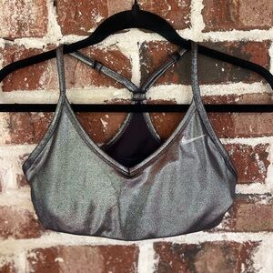 Nike Shimmering Silver Sports Bra